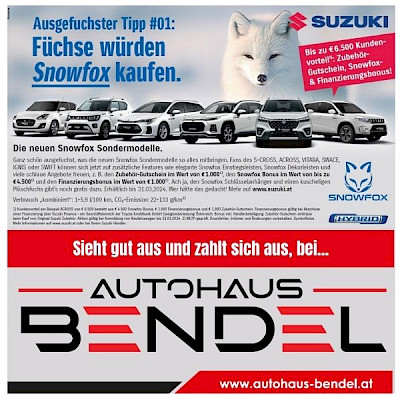 Suzuki SNOWFOX Aktionsverlängerung